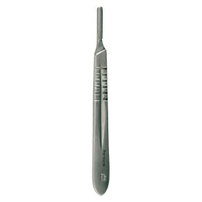 Skalpelgreb, rustfrit st�l, Nr 4, Passer T/blade Nr. 21,22,22a,23,24, 25 Og 25a *Denne vare tages ikke retur*