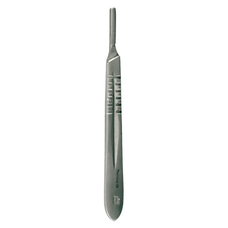 Skalpelgreb, rustfrit st�l, Nr 4, Passer T/blade Nr. 21,22,22a,23,24, 25 Og 25a *Denne vare tages ikke retur*