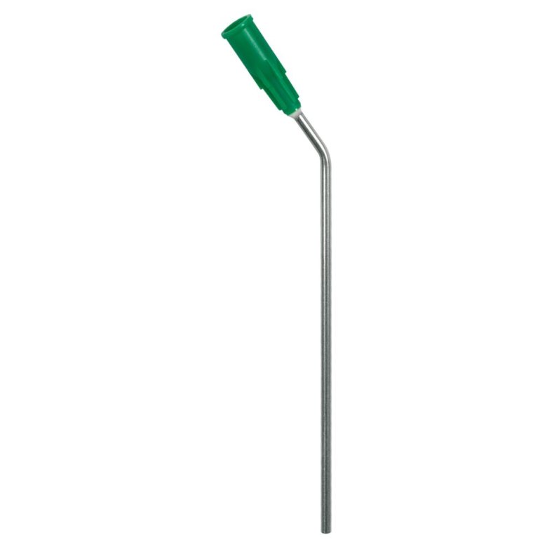 �resug, Mediplast, 80x2mm, gr�n, PP/rustfrit st�l, b�jet vinkel, steril, engangs *Denne vare tages ikke retur*