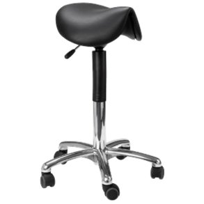Taburet, Score Medical Amazone 6500 low, 30x34cm, sort, med tippefunktion, ingen synlige s�m, smalt s�de, 59-77 cm. *Denne vare tages ikke retur*