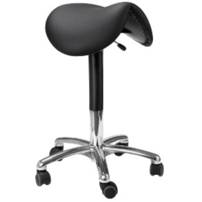 Taburet, Score Medical jumper 6400 standard, h�j model, sort, h�jde 57-76 cm, saddels�de med tippefunktion *Denne vare tages ikke retur*