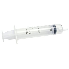 Spr�jte, BD Plastipak, 30 ml, transparent, luer, excentrisk, 3 komponent, steril, engangs *Denne vare tages ikke retur*