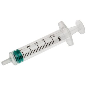 Spr�jte, BD Emerald, 5 ml, transparent, luer, centreret, 3 komponent, steril, engangs *Denne vare tages ikke retur*