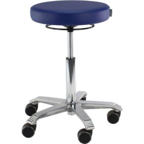 Taburet, Score Medical 6100 low, lav model, bl�, h�jde 48-61 cm, rundt s�de *Denne vare tages ikke retur*