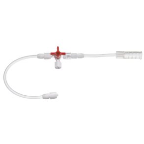 Konnektor, Argon, 30cm, til dr�nage, 3-vejs stophane med han luerlock, tragt *Denne vare tages ikke retur*