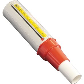 Peakflow-meter, Mini Wright, low, low range model, b�rn og �ldre, 30-400 liter/min.