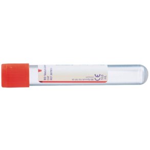 Serumr�r, BD Vacutainer, 10 ml, r�d, plast, med Silika (clot-aktivator) *Denne vare tages ikke retur*