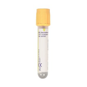 Blodpr�vetagningsglas, serumr�r, BD Vacutainer, 3,5 ml, gul, plast, m/Hemogard lukning *Denne vare tages ikke retur*