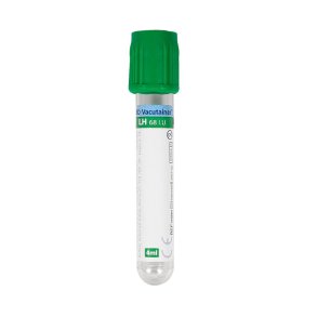 Blodpr�vetagningsglas heparin, BD Vacutainer, 4 ml, gr�n, plast, m/Hemogard lukning *Denne vare tages ikke retur*