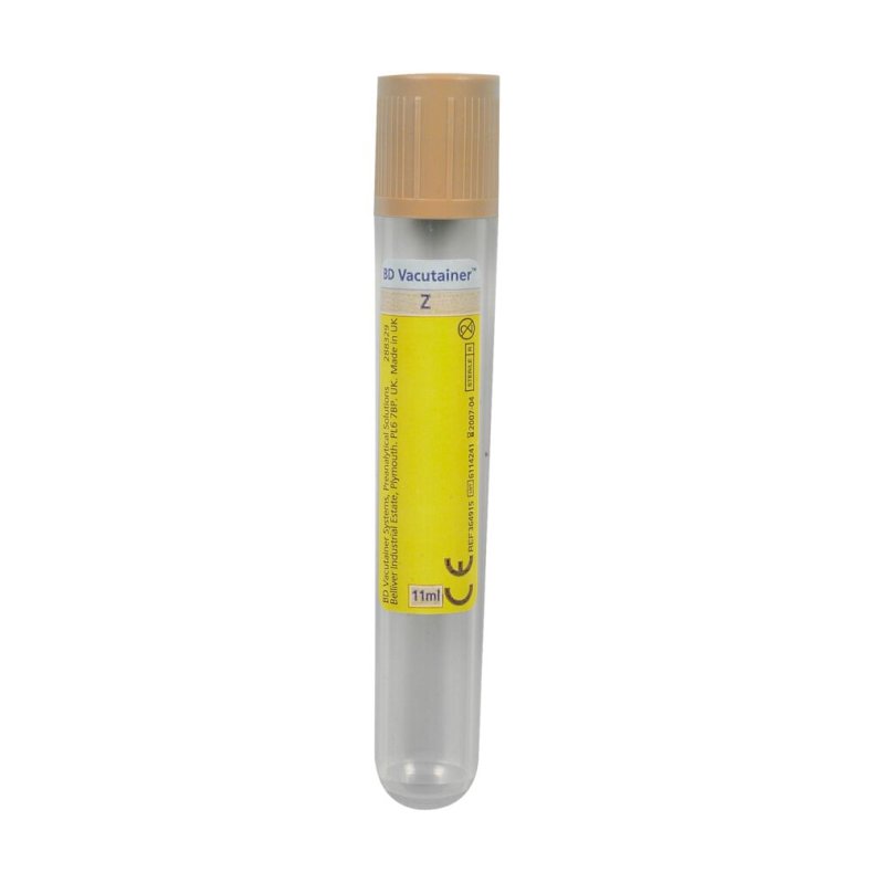 Urinanalyser�r, BD Vacutainer, 11 ml, beige, rund bund, med Hemogard lukning *Denne vare tages ikke retur*