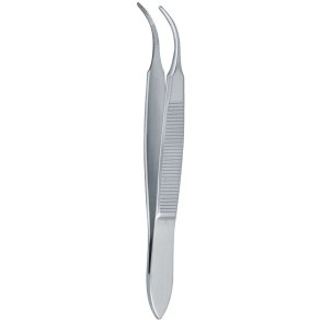 Irispincet, Graefe, 7cm, rustfrit st�l, anatomisk, b�jet *Denne vare tages ikke retur*