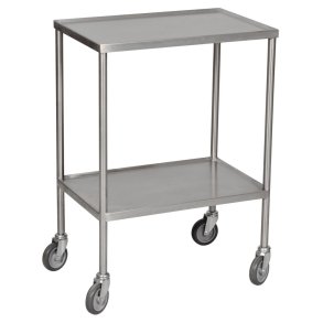 Instrumentbord, Handy, 60x40x85cm, gr�, med 2 plader og 4 hjul