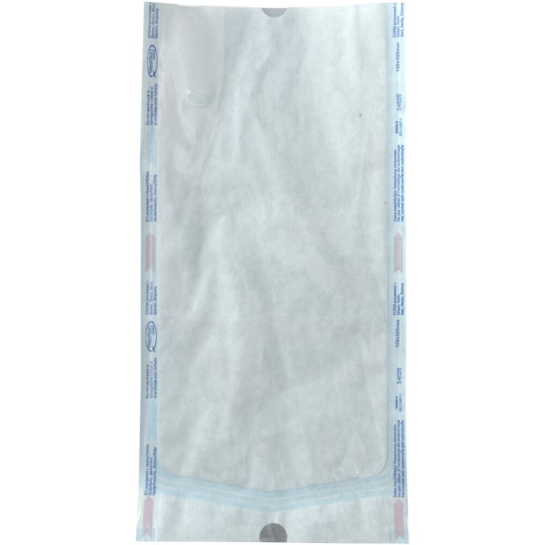 Autoklavepose, 250x485mm, uden fold *Denne vare tages ikke retur*