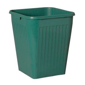 Papirkurv, Bantex, gr�n, PP, 25 l, til tungt affald