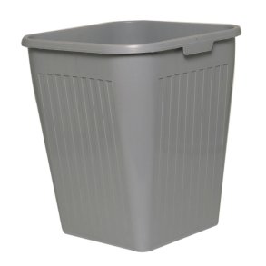 Papirkurv, Bantex, gr�, PP, 25 l, til tungt affald