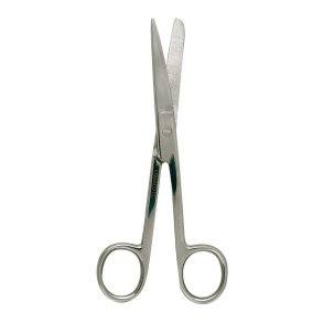 Sygeplejesaks, 14,5cm, rustfrit st�l, lige, spids/stump