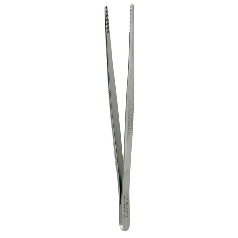 Pincet, 14,5cm, rustfrit st�l, lige, anatomisk, afrundet