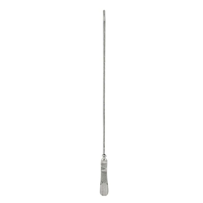 Uterinsonde, 32cm, �4mm, rustfrit st�l, b�jelig
