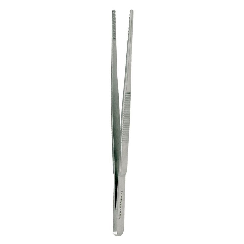 Pincet, 14,5cm, rustfrit st�l, lige, anatomisk, afrundet