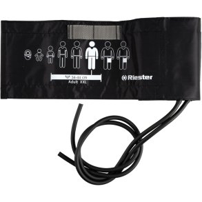 Manchet, Riester, 70x15cm, sort, med 2 slanger, voksen � 34-44 cm