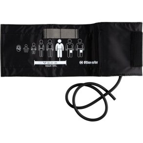 Manchet, Riester, 70x15cm, sort, med 1 slange, voksen � 34-44 cm