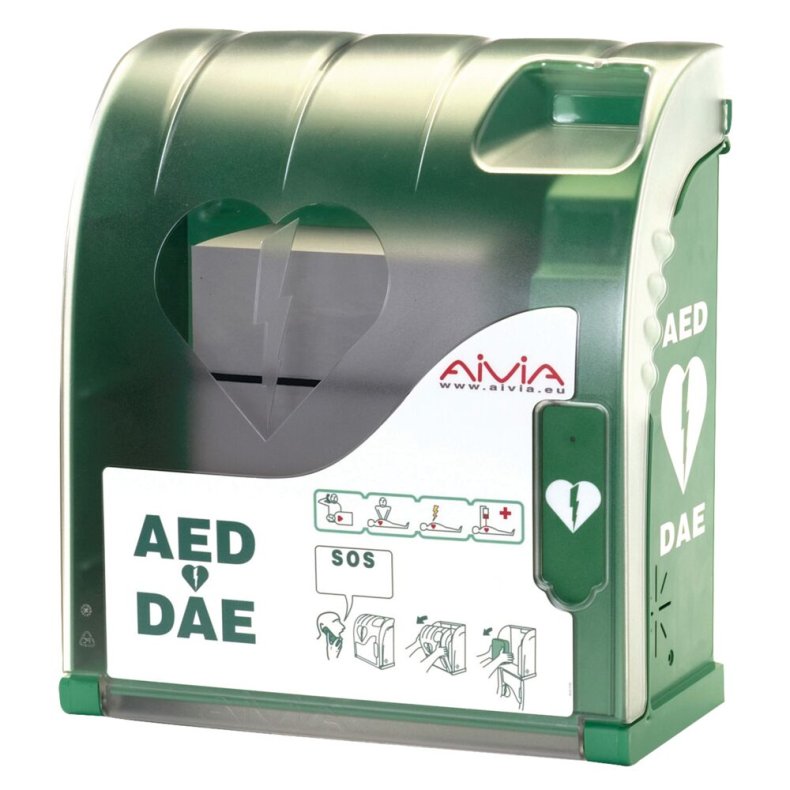 V�gkabinet, Aivia 200, gr�n, plast, med varme, lys og alarm *Denne vare tages ikke retur*