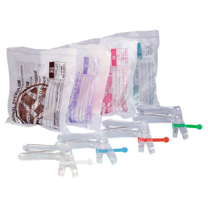 Speculum, Mediware, M, 2,6cm, r�d, plast, steril, med skruel�s, engangs *Denne vare tages ikke retur*