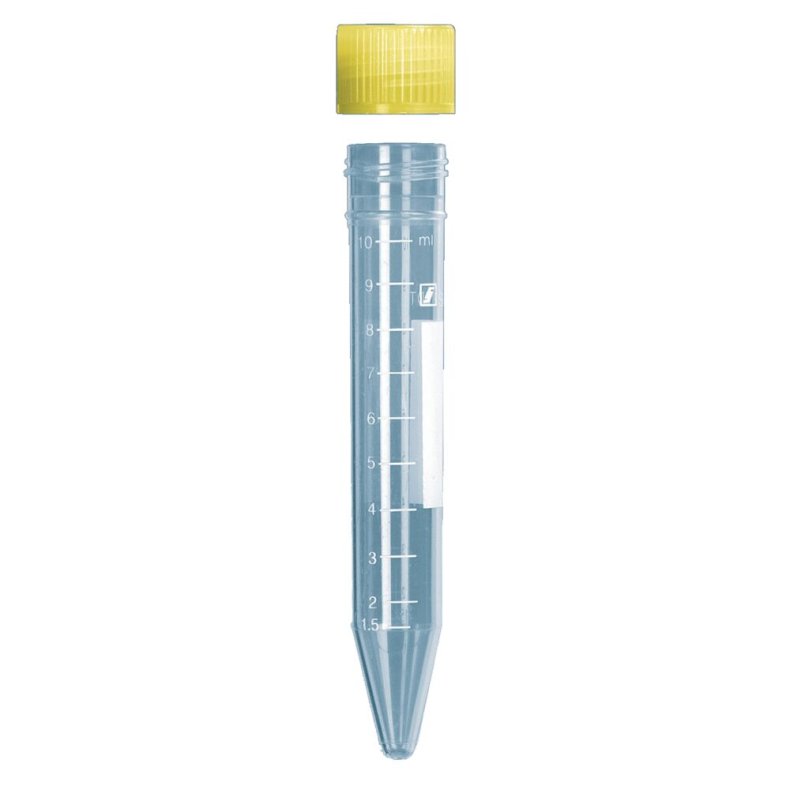 Urinpr�ver�r, 10 ml, med skruel�g og skrivefelt, spidsglas, steril *Denne vare tages ikke retur*