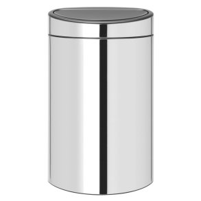 Affaldsspand, Brabantia Touch bin, st�l, rustfrit st�l, 40 l, med inderspand i plast, og soft close l�g *Denne vare tages ikke retur*