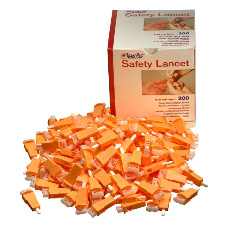 Lancetter, HemoCue, 28G, 2,25mm *Denne vare tages ikke retur*