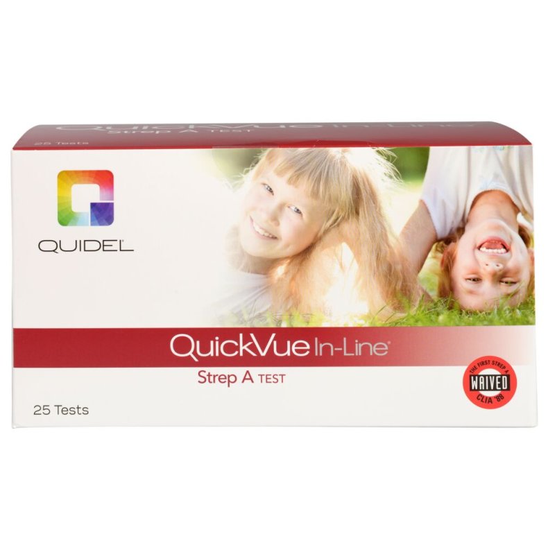 Strep A test, QuickVue  In-Line, Kassette, 583 g