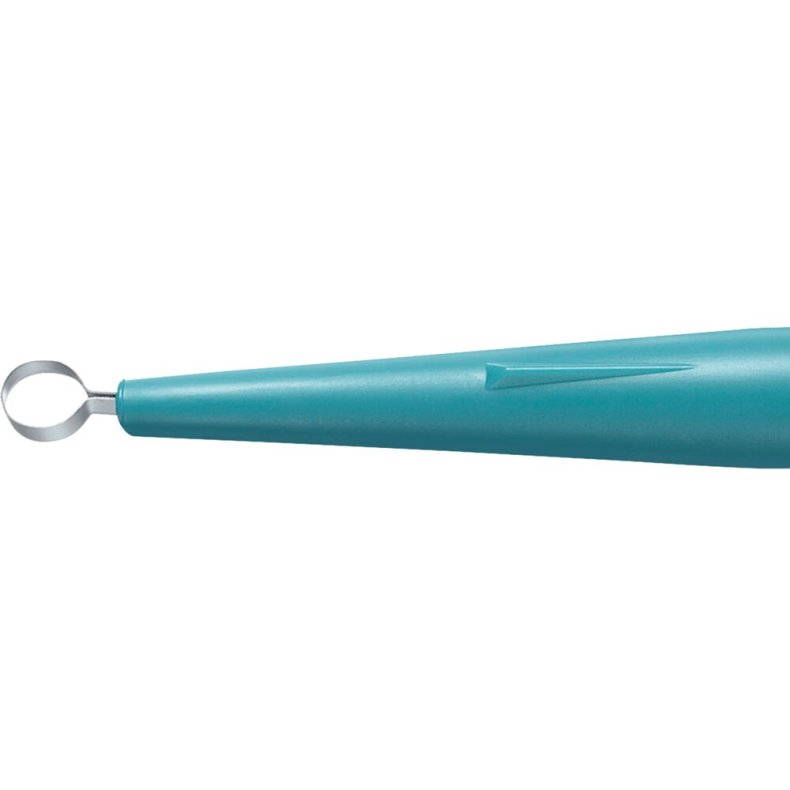 Curette, KAI, 15cm, �2mm, gr�n, rustfrit st�l, steril, engangs *Denne vare tages ikke retur*