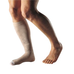Behandlerstr�mpes�t, VenoTrain Ulcertec 46, hvid og beige, large-normal-kort *Denne vare tages ikke retur*