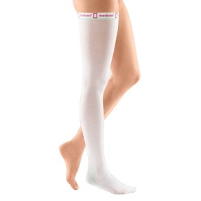 Antiembolistr�mpe, Mediven Thrombexin 18, AG, m.t�/nopret, hvid, x-small *Denne vare tages ikke retur*