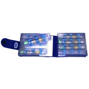Doserings�ske, Medidos, transparent, nr. 8, bl�t omslag, til 8 dage