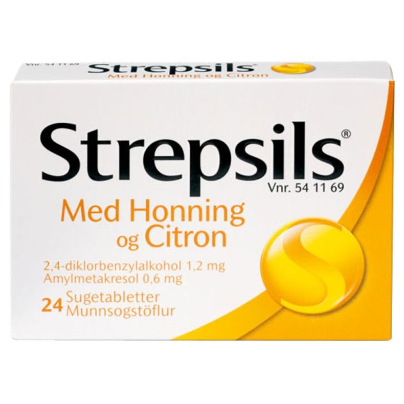 Halstablet, Strepsil, med honning og citron *Denne vare tages ikke retur*