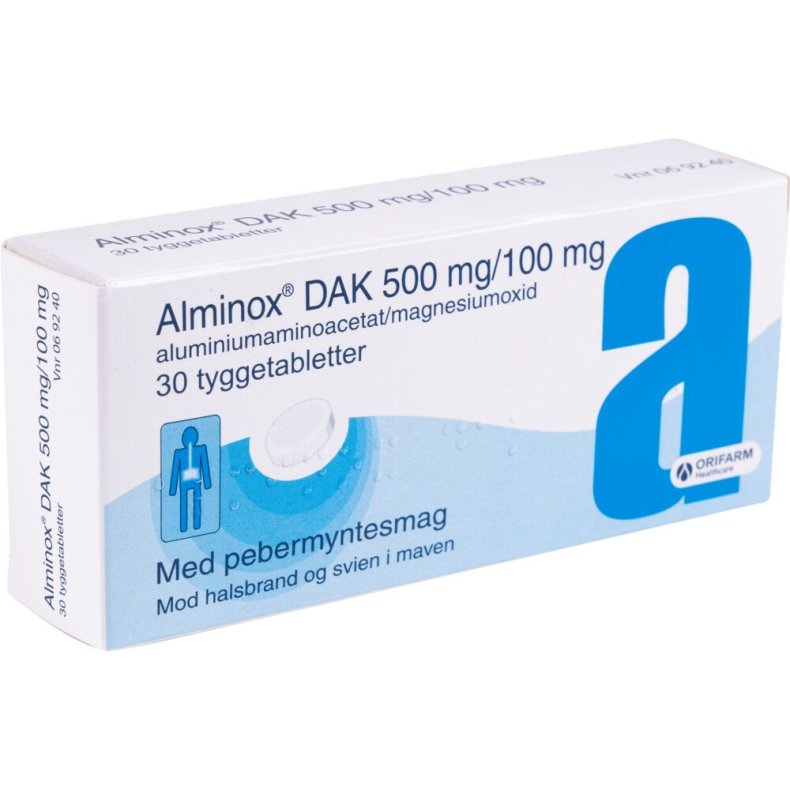 Mavesyreregulerende tablet, Alminox DAK, mavesyreregulerende *Denne vare tages ikke retur*