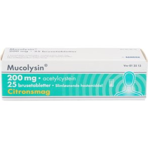 Brusetablet, Mucolysin, 200 mg *Denne vare tages ikke retur*