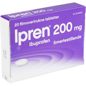Tabletter, Ipren, smertestillende, 200 mg, max 1 pakke pr. kunde pr. dag *Denne vare tages ikke retur*