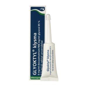 Aff�ringsmiddel, Glyoktyl, 7,5 ml, klysma, til rektal anvendelse