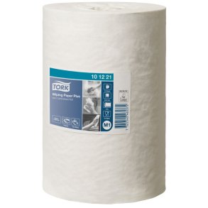 H�ndkl�derulle, Tork M1 Plus, 2-lags, Mini, 74,9m x 21,5cm, �14cm, hvid, blandingsfibre, uden hylse