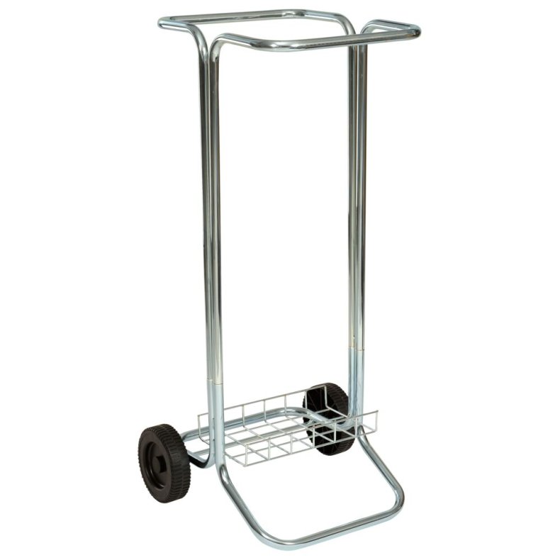 Affaldsstativ, st�l blank, galvaniseret st�l, 100 l, leveres usamlet *Denne vare tages ikke retur*