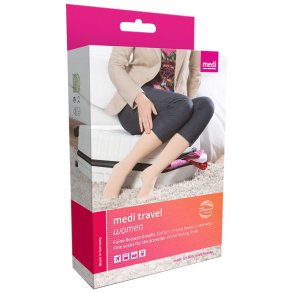 Rejsestr�mpe, Mediven Travel Woman, sort, small-normal *Denne vare tages ikke retur*