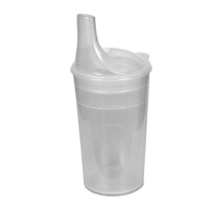 Drikkekrus, 250 ml, transparent, PP, med m�lestreger, excl. l�g