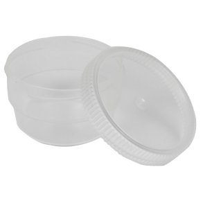 Plastiksk�l, 60 ml, med skruel�g