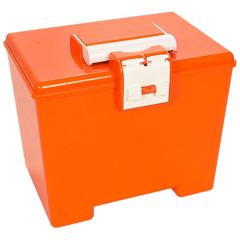 Plastikkasse, orange