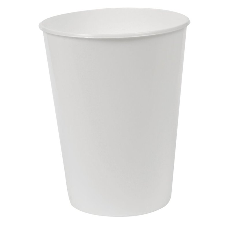 Drikkekrus, 185 ml, hvid, PP, med m�lestreger, engangs