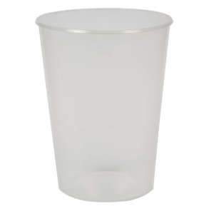 Drikkekrus, 185 ml, transparent, PP, med m�lestreger, engangs