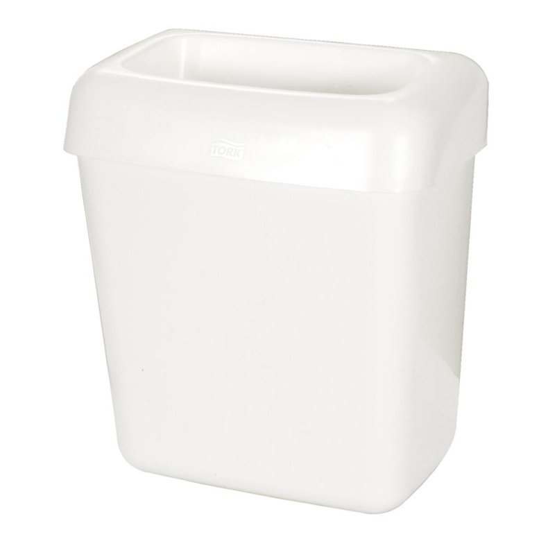 Affaldsspand, Tork B2, hvid, plast, 20 l, forberedt til v�g- eller jordmontering
