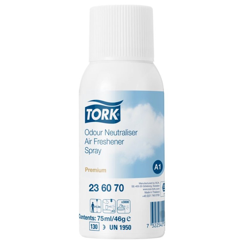 Duftspray, Tork A1 Premium, 75 ml, baseret p� lemongr�solie, uden parfume